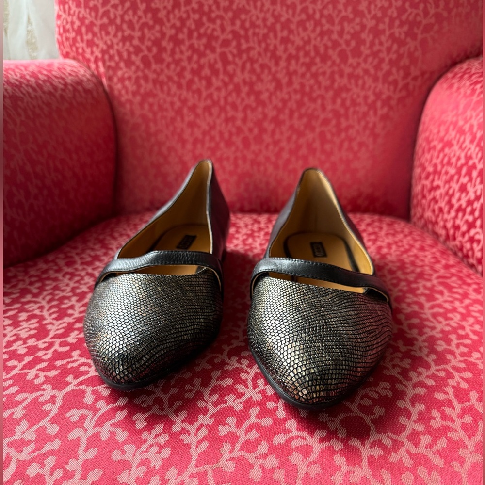 Ecco Akita Flats, Black & Multi Metallic, Size 40 - Picture 4 of 16